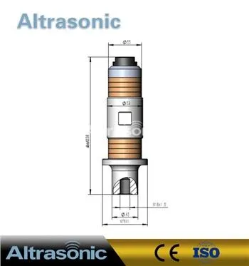 Vysokovýkonný ultrazvukový zvárací prevodník 6000 W, 20 kHz, 8ks keramika